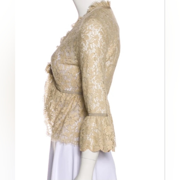 RED VALENTINOLace Open Front Cardigan - Picture 3 of 8